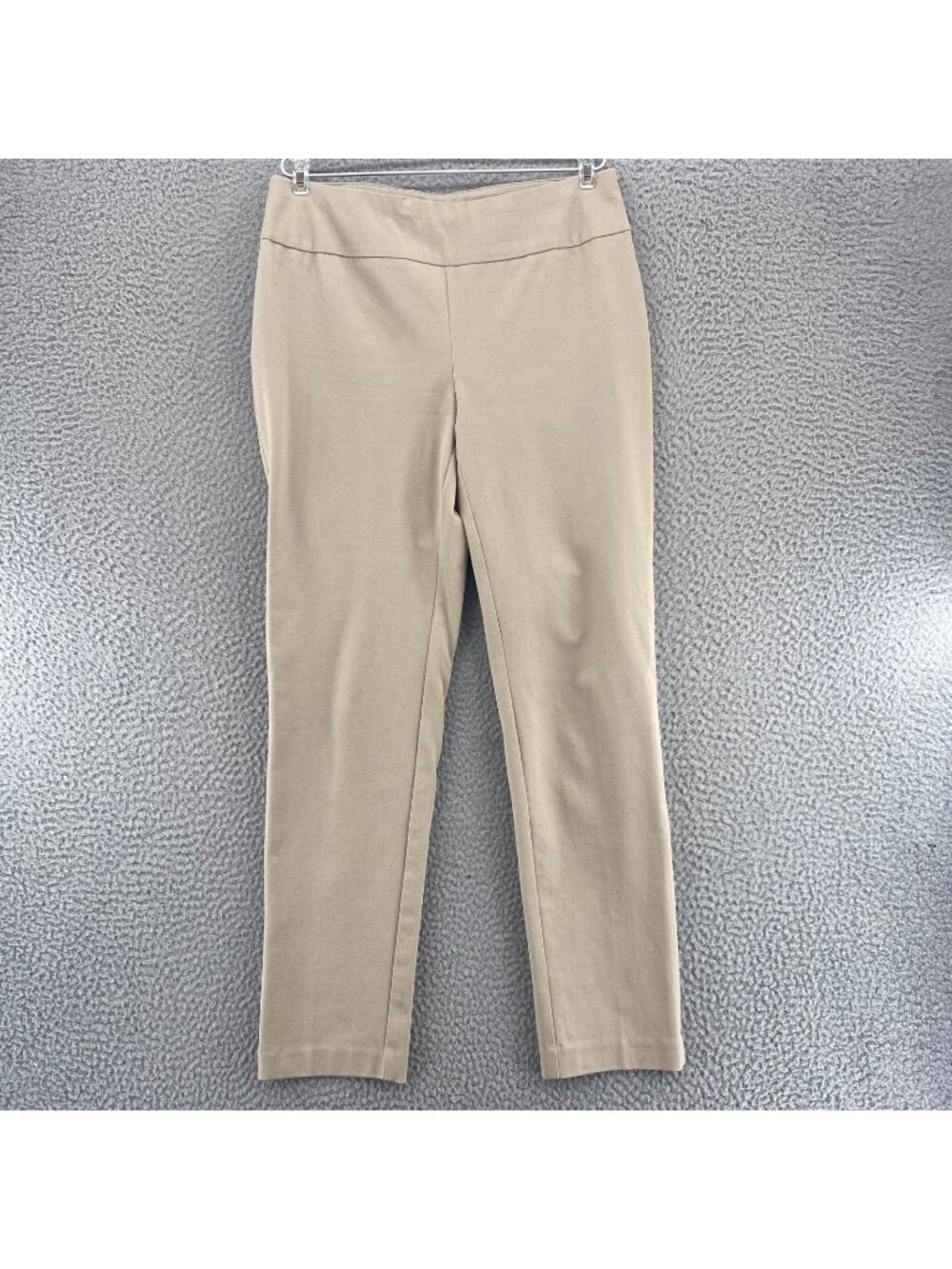 Chicos Pants Womens 0 Short US 2 Beige Fabulously Slimming Tapered Ankle Stretch
